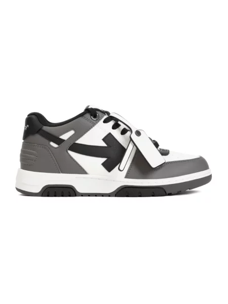 Sneakersy Off-white skórzane biznesowe białe