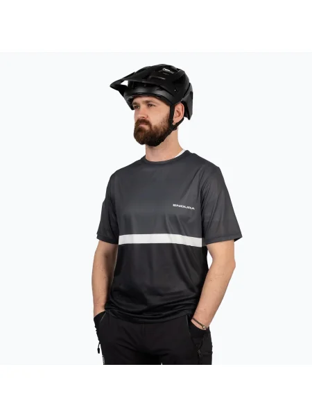 Koszulka rowerowa Endura Singletrack II Core black czarna