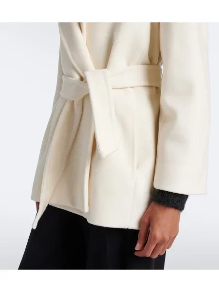 Palton Max Mara de lână plic alb