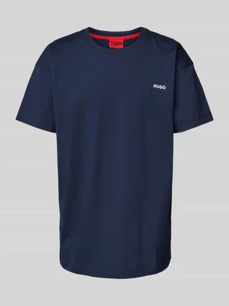 HUGO t-shirt granatowy gładki