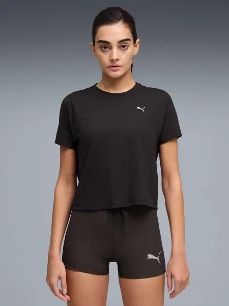 Футболка спортивна PUMA W Run Coolcell Tee комбінований верх чорний