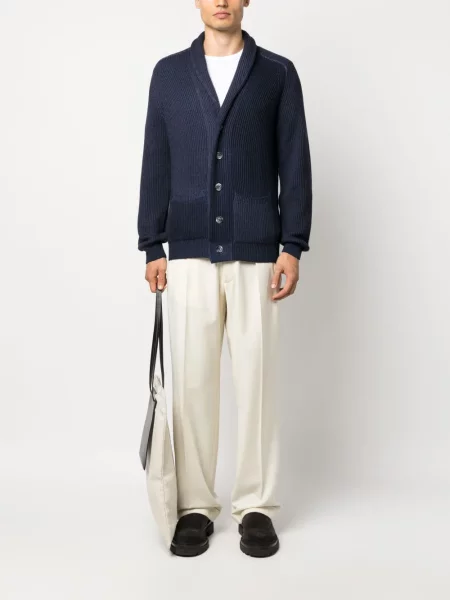 Gulerat cardigan Fedeli albastru