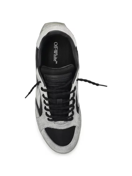 Sneakerși Off-white din piele alb