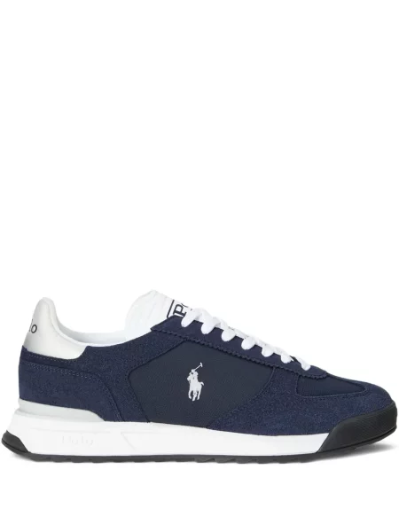 Briaunotas pusiau užtrauktukas zomšinės bokseriai Polo Ralph Lauren balta