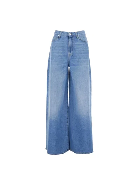Szerokie jeansy Roy Rogers niebieskie