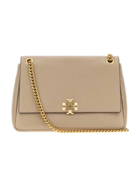Torebka Tory Burch skórzana szara
