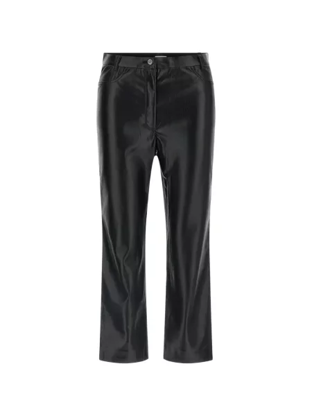 Decupat pantaloni The Andamane din piele negru