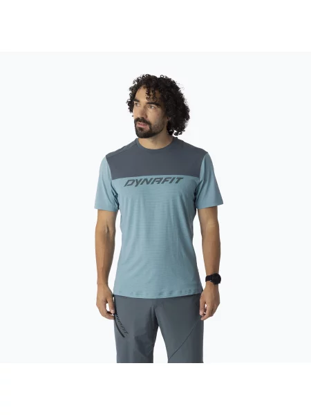 Tricou de trekking pentru bărbați DYNAFIT Traverse Light smoke albastru