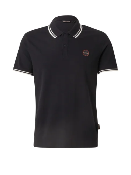 Napapijri Tricou polo E-Macas Negru alb