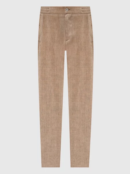 Штани з кашеміру і льону Marco Pescarolo бежеві