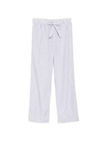Pantaloni Tekla din poplin alb