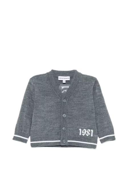 Kardigan dziecięcy Emporio Armani szary