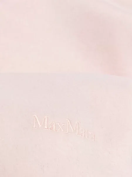 Fular Max Mara cu franjuri roz