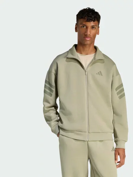 Свитер Adidas в полоску коричневый