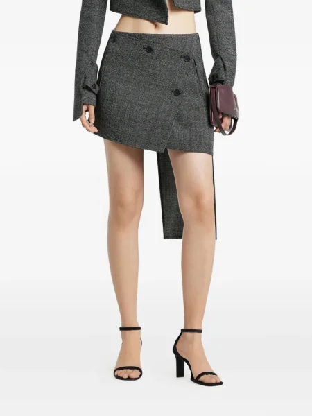 Fusta mini Courreges gri