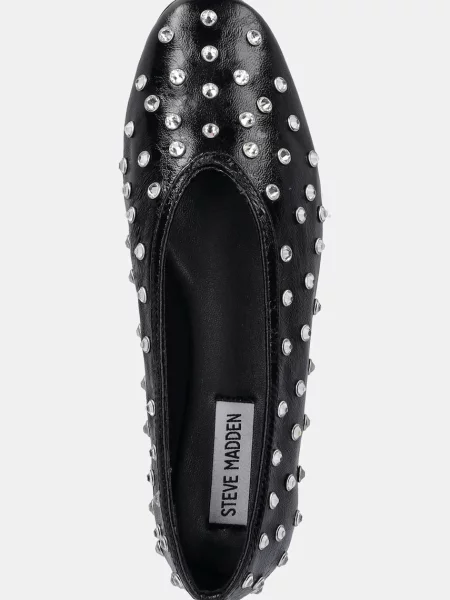 Кожаные балетки Steve Madden черные