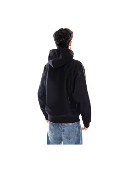 Bluza z kapturem Carhartt Wip z kapturem z nadrukiem czarna