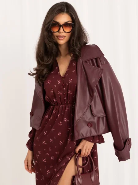 Midi haljina Italy Moda smeđa