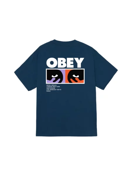 Koszulka Obey niebieska