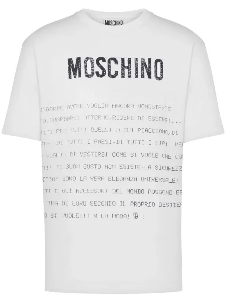 Tricou Moschino cu imagine alb