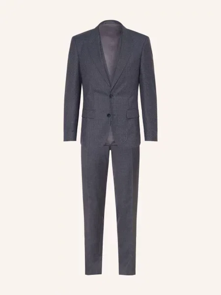 Hugo Oblek Henry Getlin Extra Slim Fit / hnědá / tmavě modrá