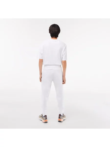 Lacoste Spodnie Dresowe Slim Fit Dwustronne białe