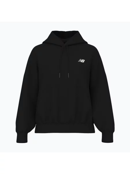 Női New Balance Reimagine Fleece kapucnis pulóver Reimagine Fleece Hoodie fekete