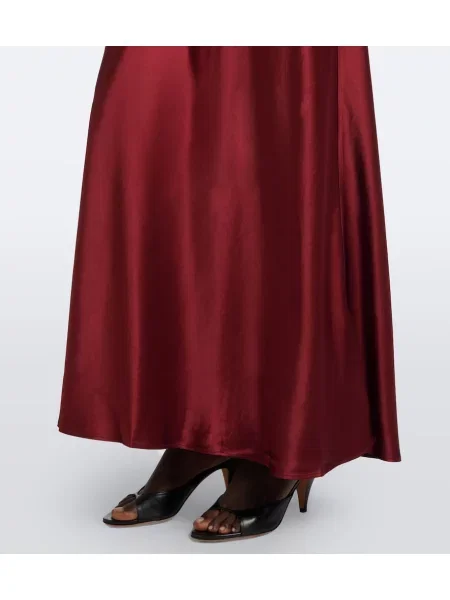Rochie Staud din satin cu gât halter