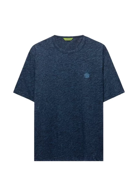 Tricou Shanghai Tang cu broderie albastru