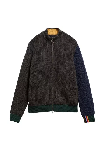 Cardigan Barbour tricotate maro