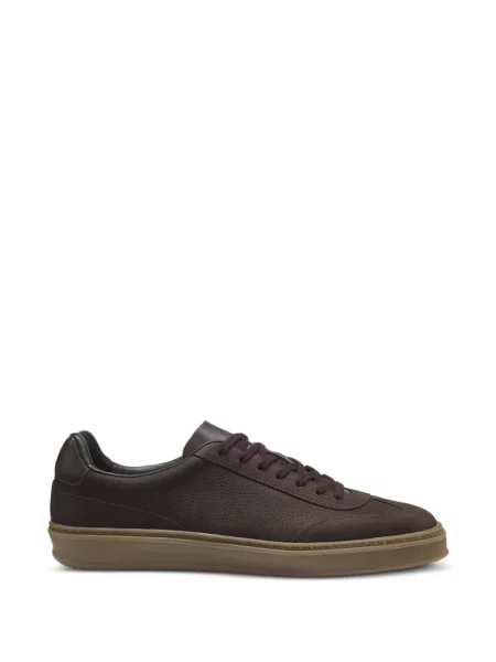 Sneakerși Boss din piele maro