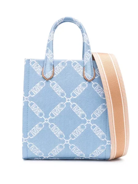 Kožne loaferice Michael Michael Kors s printom zlatna