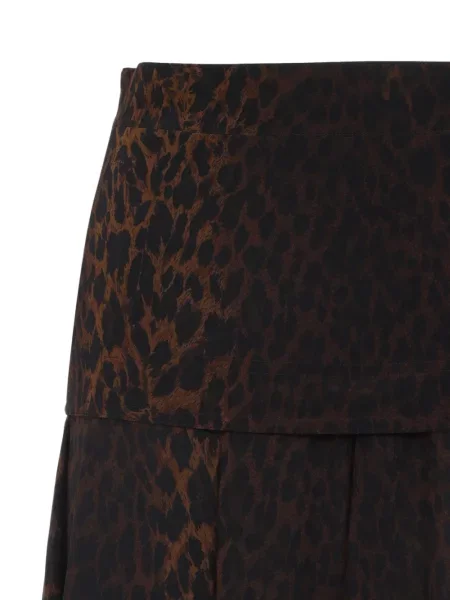 Fustă midi Balenciaga maro
