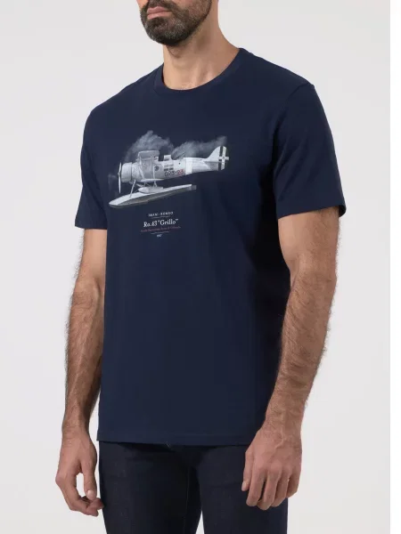 Футболка Aeronautica Militare синяя