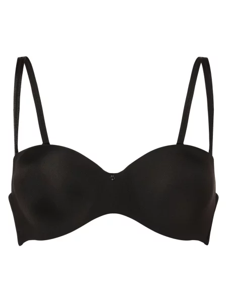 Lascana biustonosz z fiszbinami Kobiety Sztuczne włókno jednolity czarny