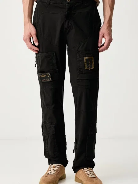 Aeronautica Militare pantaloni pentru bărbați negru