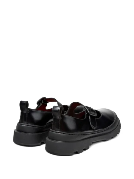 Pantofi loafer Camper din piele cu cataramă negru