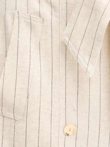 Спідниця зі льном Morgan midi пряма JRIZ.F бежевий