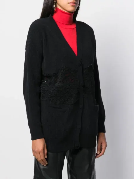 Cardigan Philosophy Di Lorenzo Serafini din dantelă negru