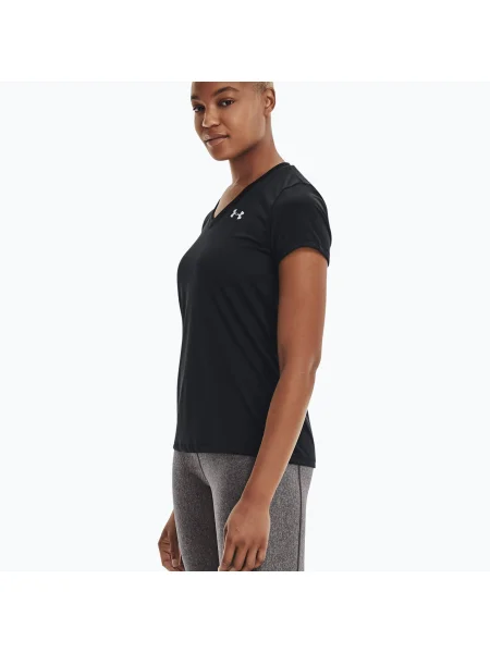Tricou de antrenament pentru femei Under Armour Tech SSV Solid roșu-argintiu roșu