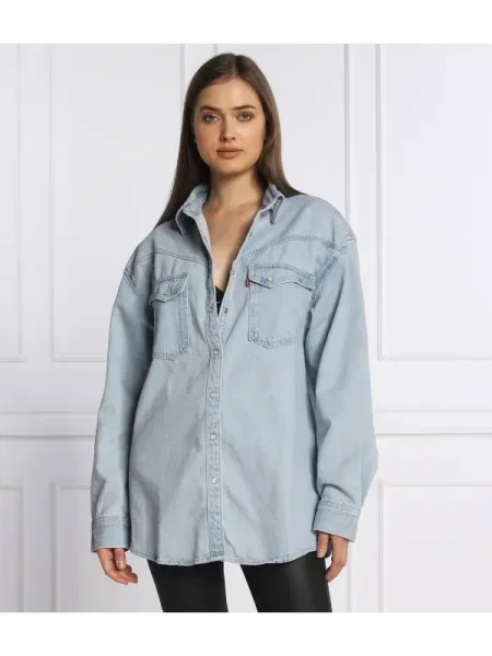 Levi's Cămașă DORSEY XL WESTERN | Oversize fit | denim albastru