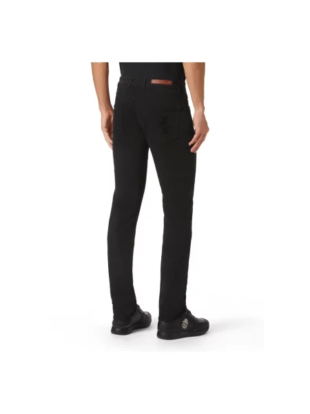 Jeansy straight leg Billionaire czarne