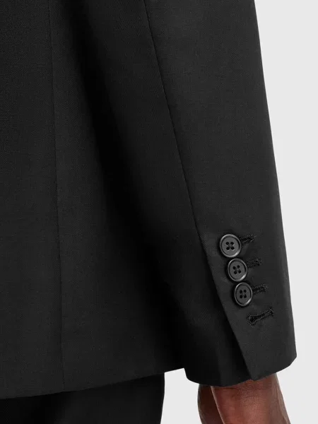 Шерстяной пиджак Allsaints черный