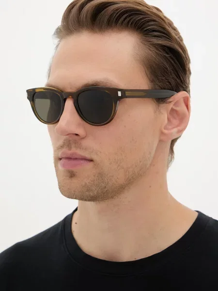 Saint Laurent Ochelari de soare bărbați verde