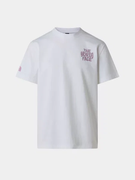 Футболка The North Face с автографом белая