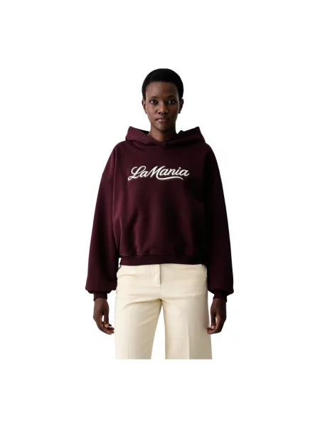Bluza z kapturem La Mania fioletowa