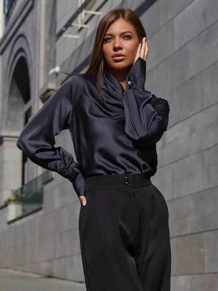 Блузка Jadone Fashion черная