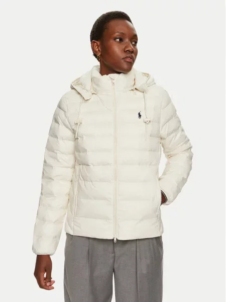 Polo Ralph Lauren Pūkinė striukė Écru mėlyna