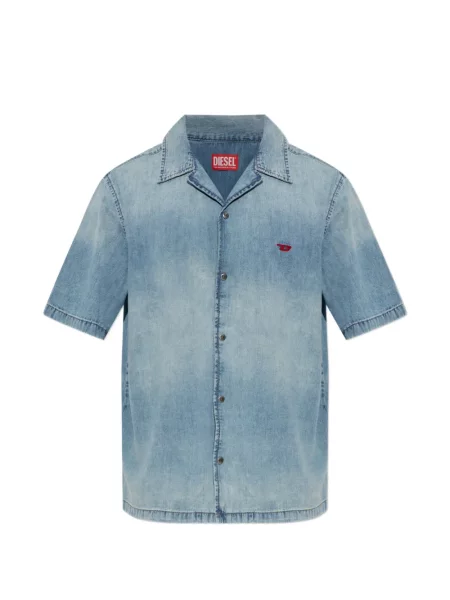 Scurt cămașă Diesel cu broderie albastru