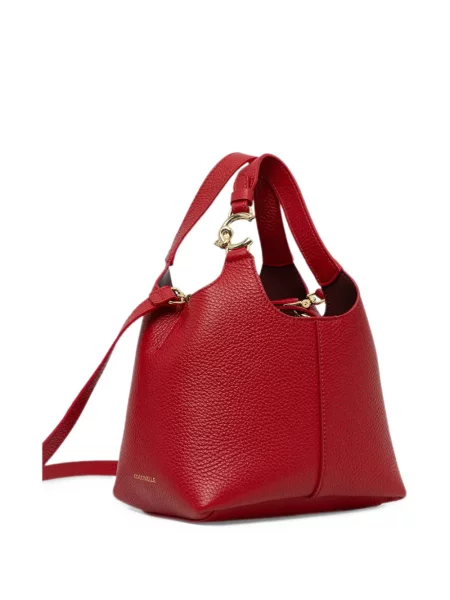 Kožna shopper torbica Coccinelle crvena